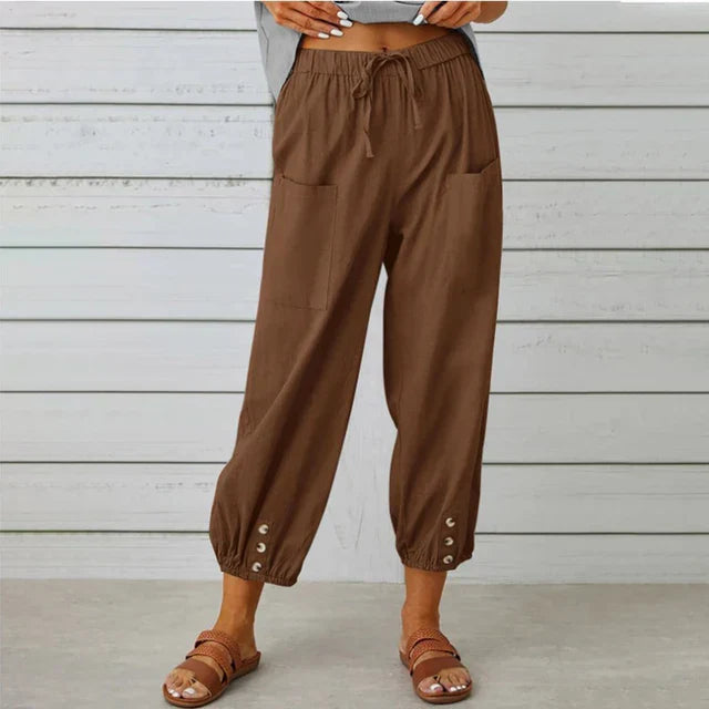 Alana | Relaxed Fit High Waist Pants for Women 9