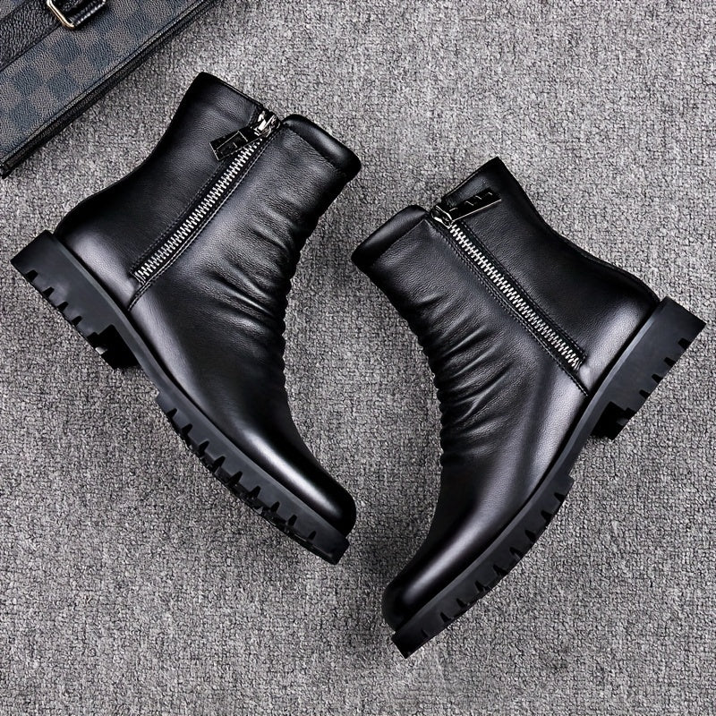 Refined Zip-Side Mid-Calf Boots – view 5