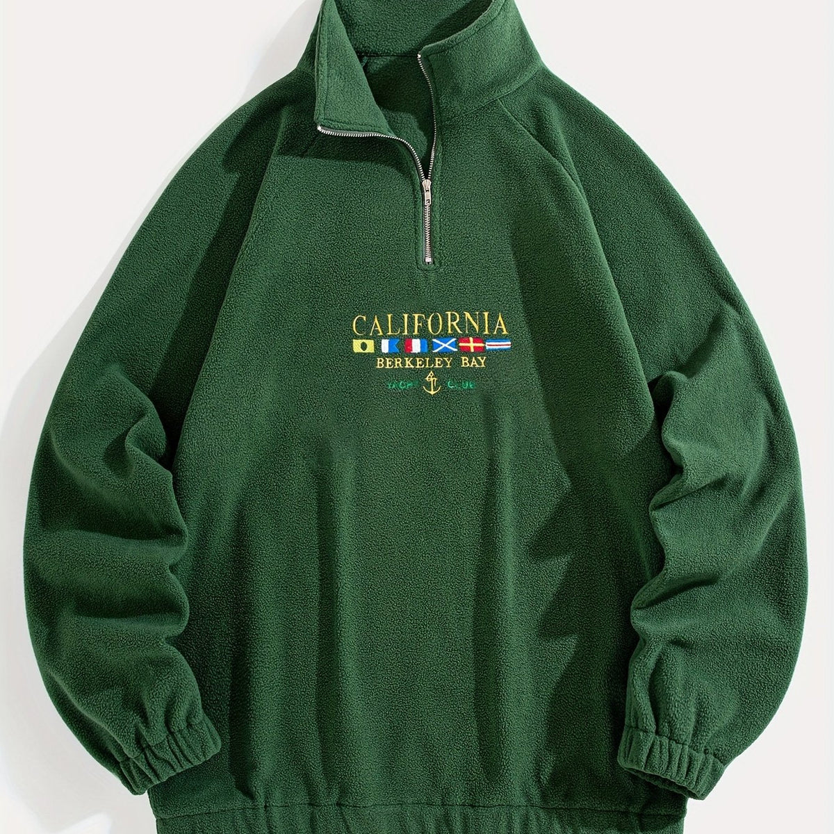 Men's Quarter-Zip Sweatshirt, Fleece Winter Pullover