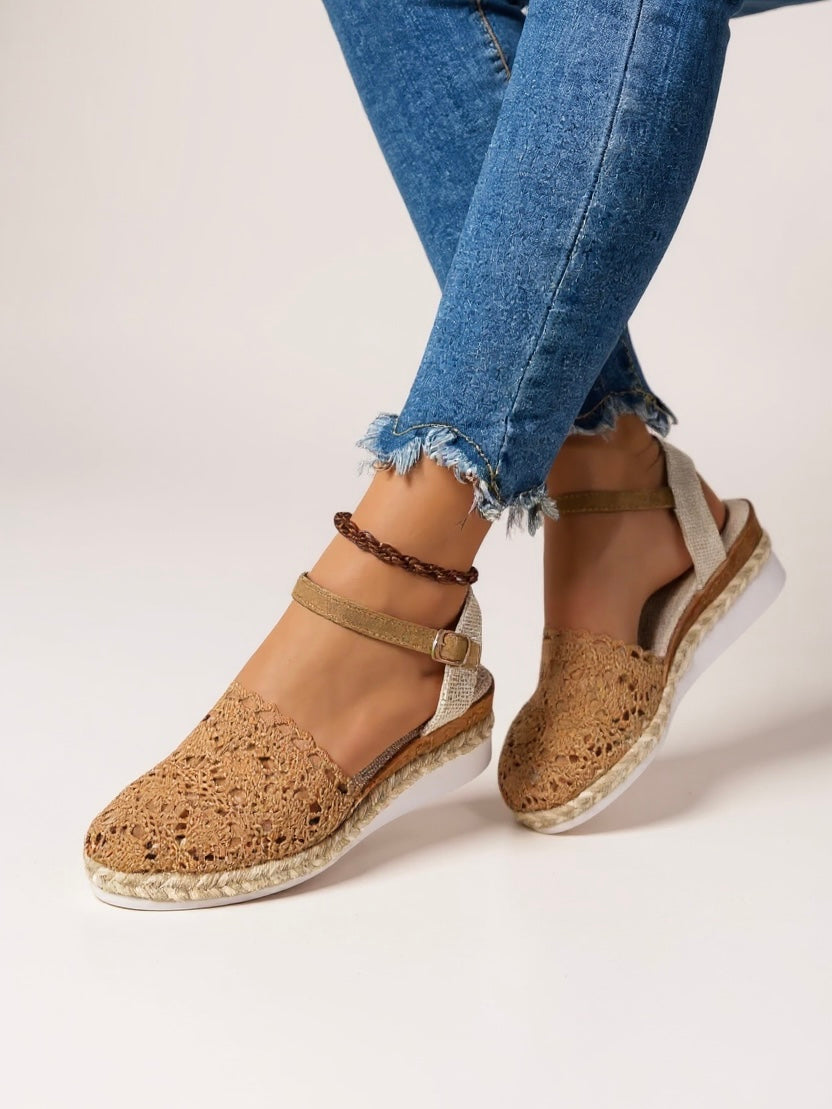 Clara | Women's Sandals Boho Wedge Ankle Strap 9