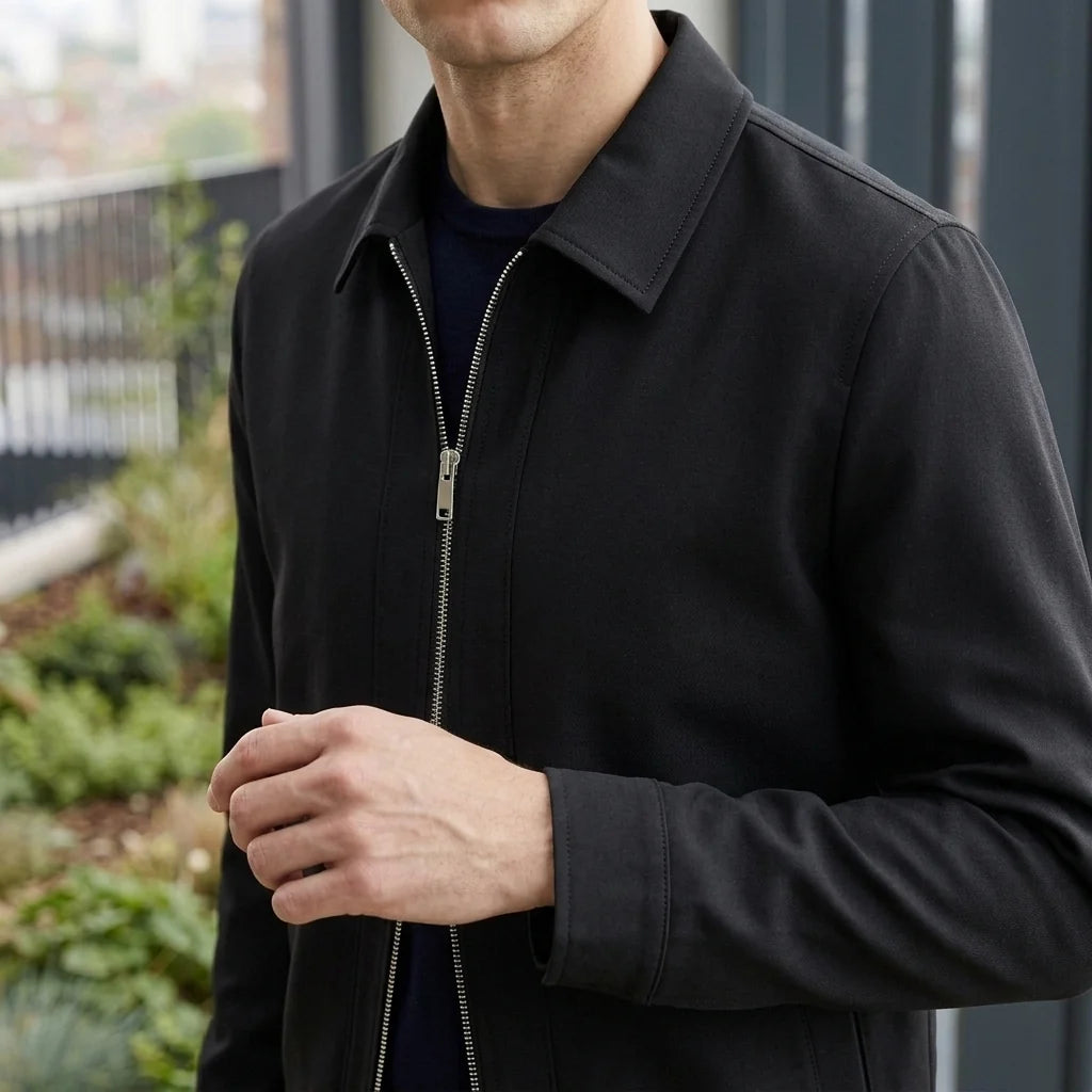 Malcolm overshirt jacket in gray