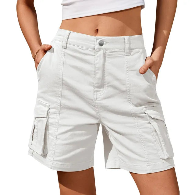 Effortless Women's Shorts With Elastic Waist 9