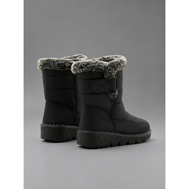 Cozy Fur-Trimmed Winter Snow Boots – view 7
