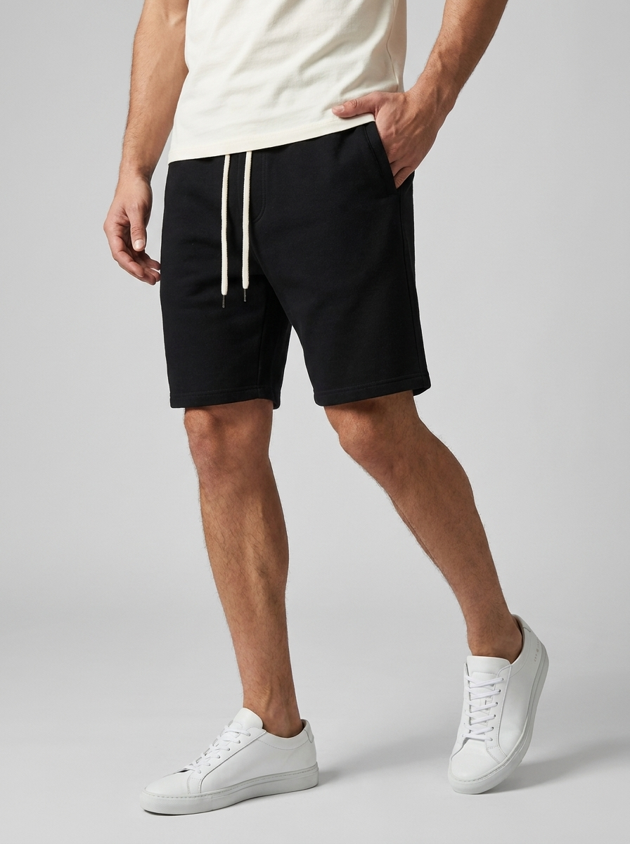 Men's gray Jersey Sweat Shorts