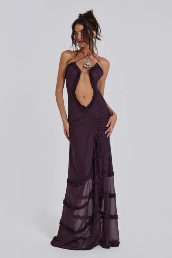 Lila | Maxi Dress Ruffled Floral Elegant Fit 9
