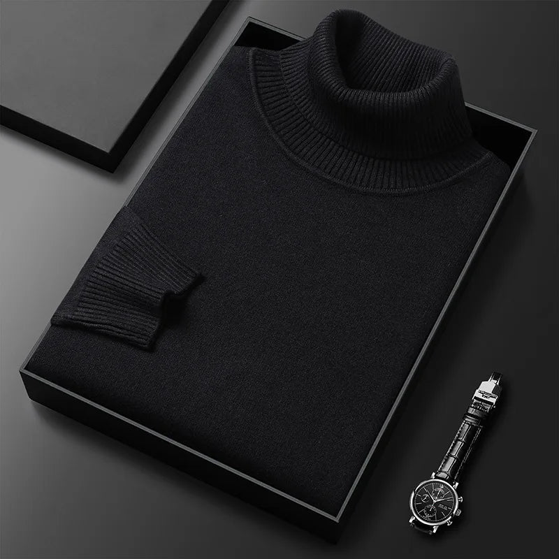 Emmett cotton turtleneck, collar detail