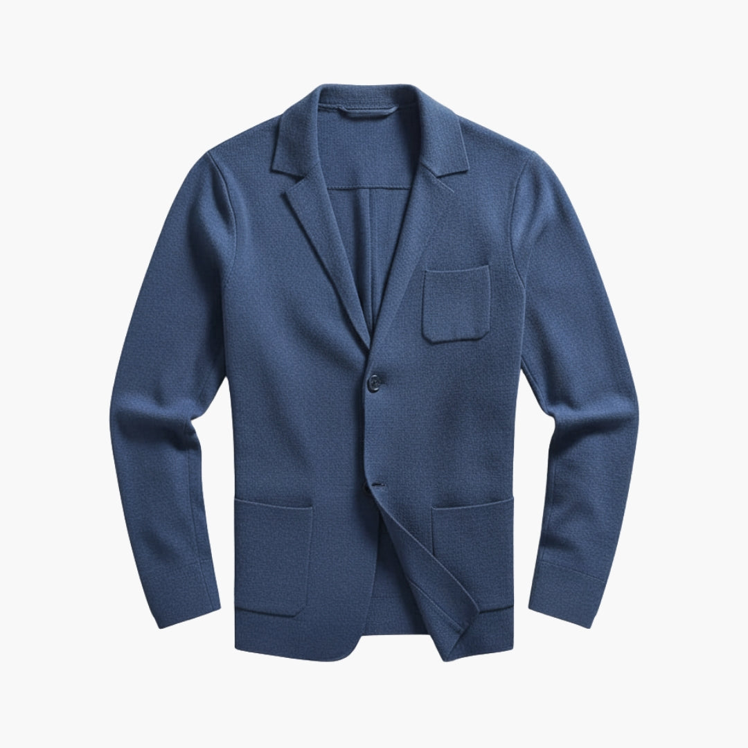 Men's v-neck button cardigan in gray