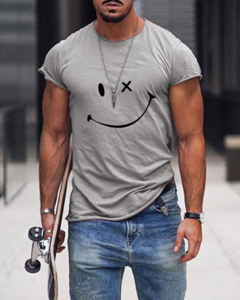 Men’s Cotton T Shirt Short Sleeve Crew Neck Casual Comfortable Everyday Basic Summer Wear 5