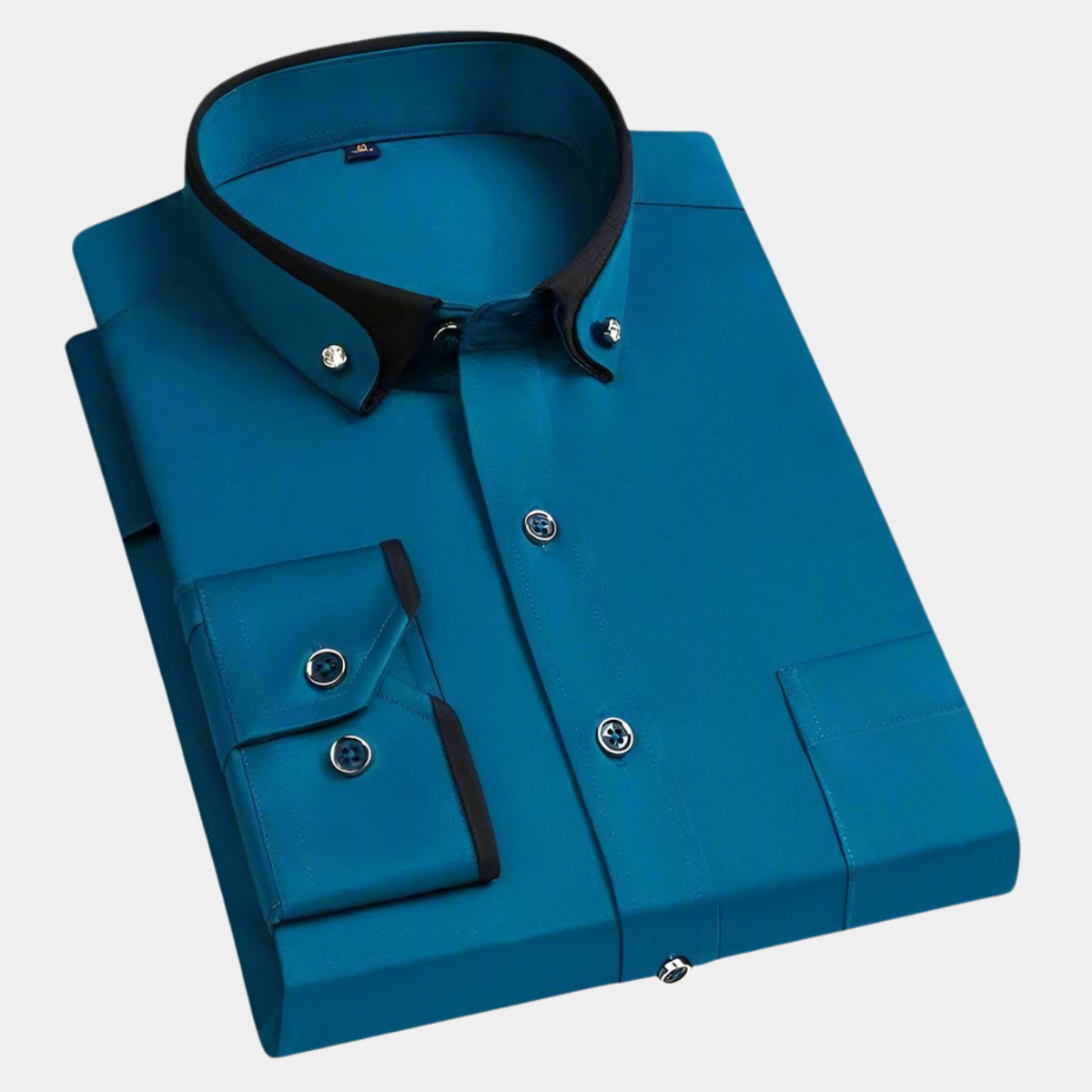 Men's Dress Shirt Long Sleeve Tailored Fit 7