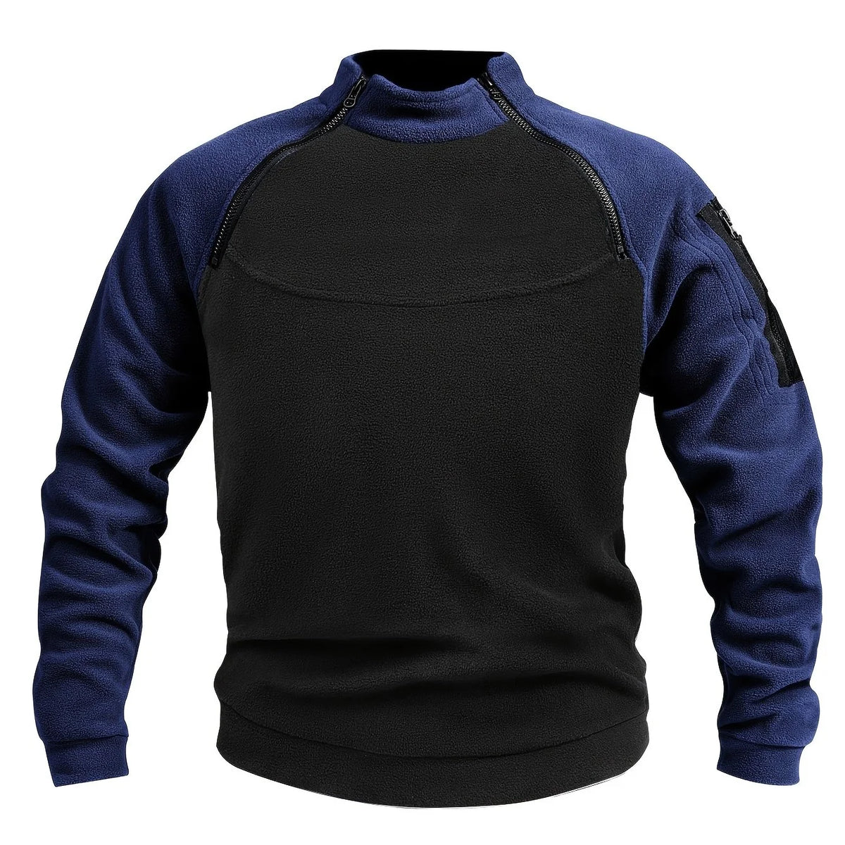 Men's Mock-Neck Pullover, Zip-Detail Winter Knit Top