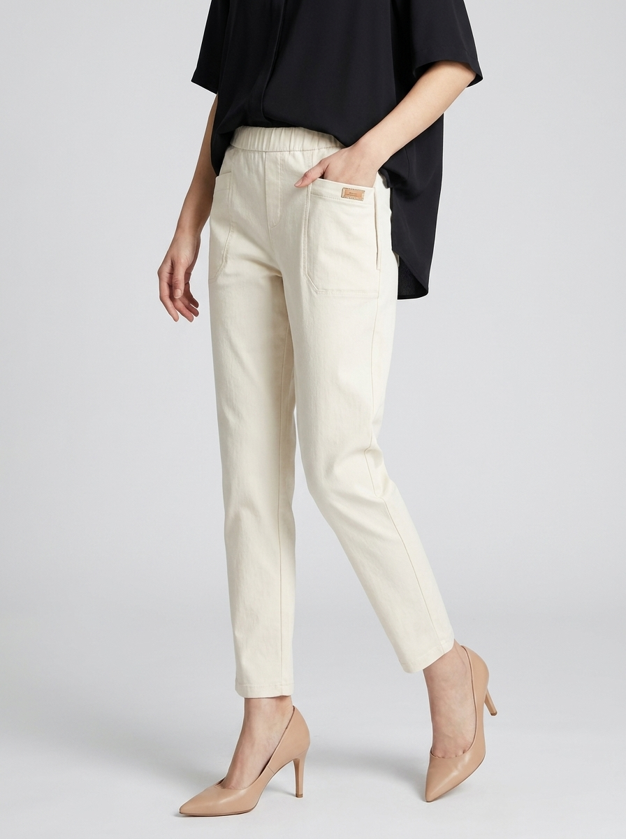 Women's khaki Cotton Pants for Everyday Wear