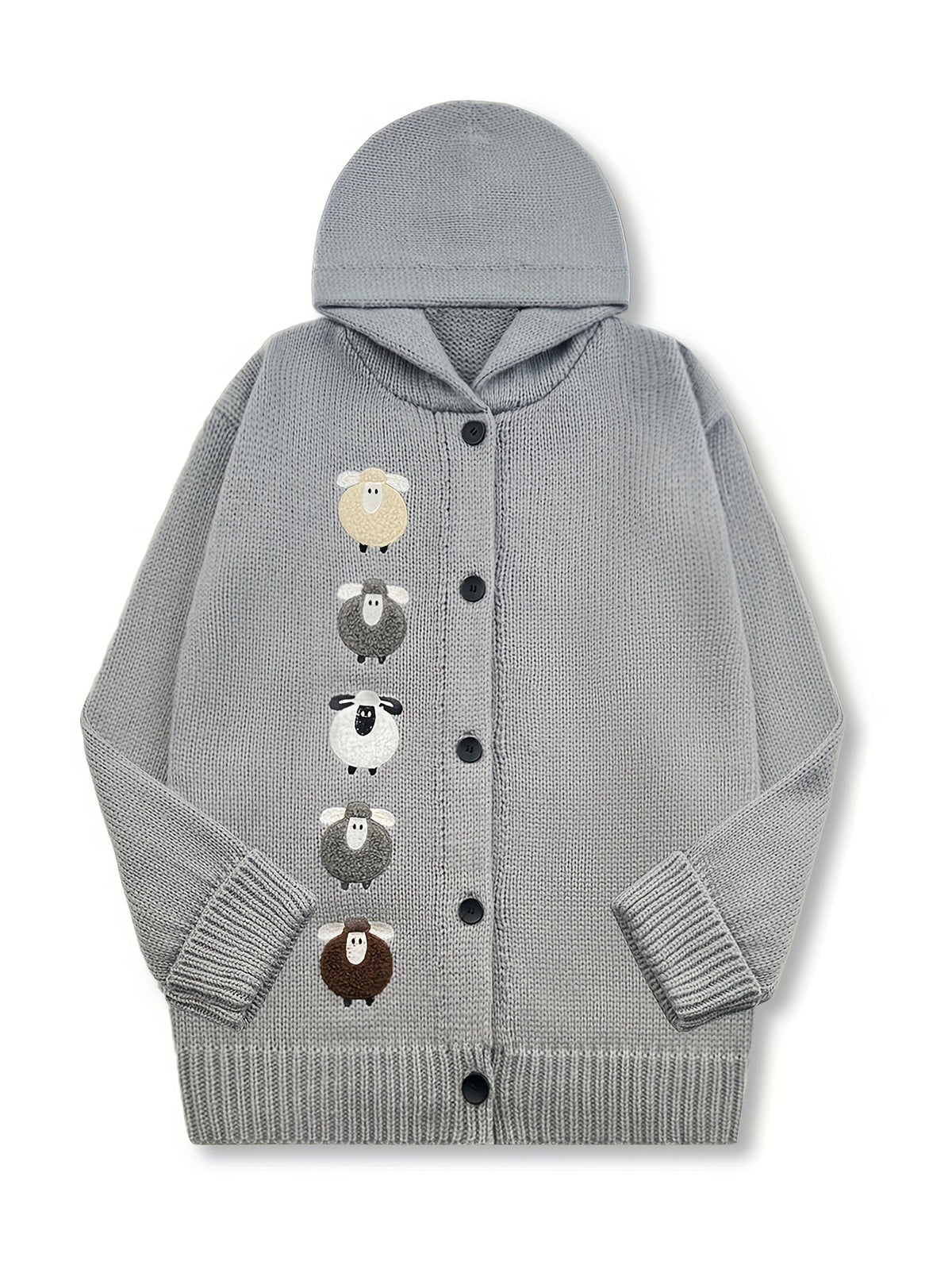 Women's Hooded Cardigan, Cozy Cold-Weather Knitwear