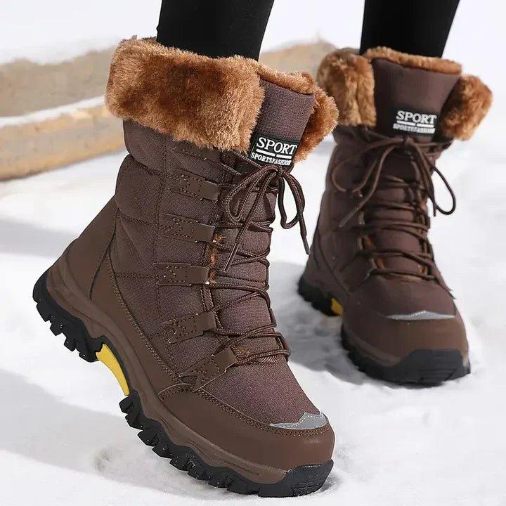 Brown Versatile Cushioned Winter Boots