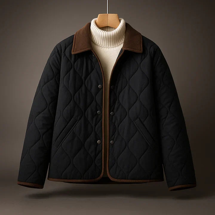 Kaylee quilted winter jacket in white