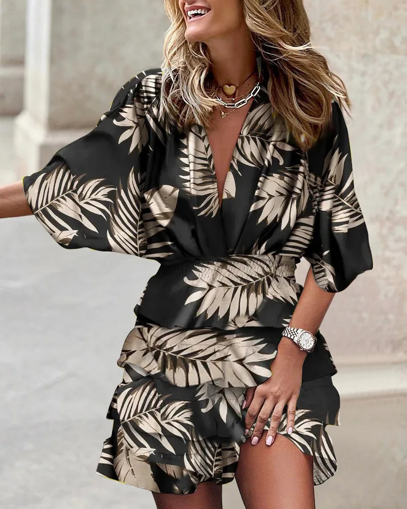 Sophie | Summer Dress Boho Printed Ruffle Mini 6