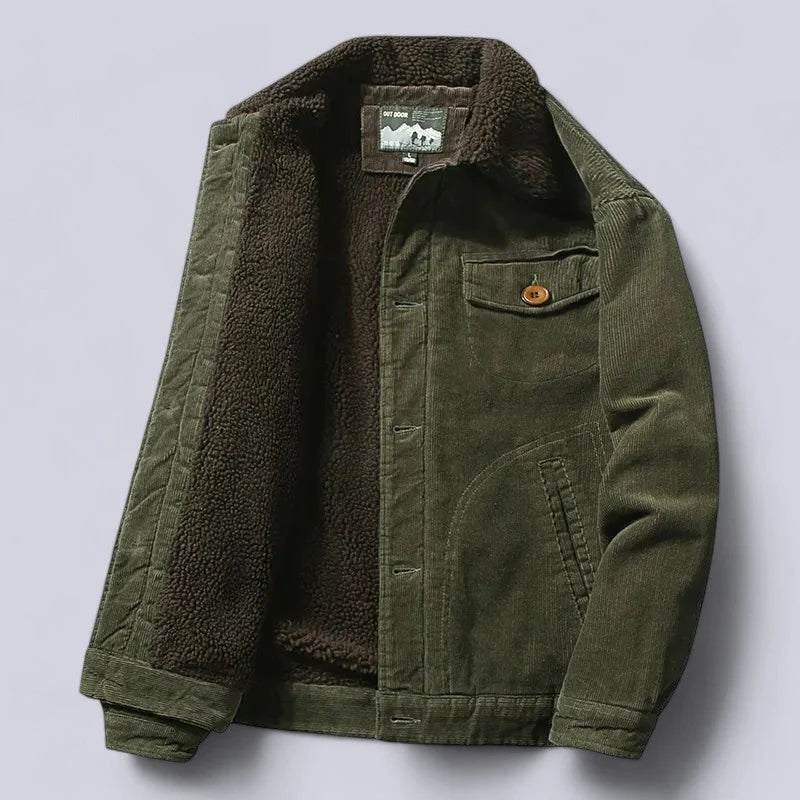 Tyler corduroy jacket in green