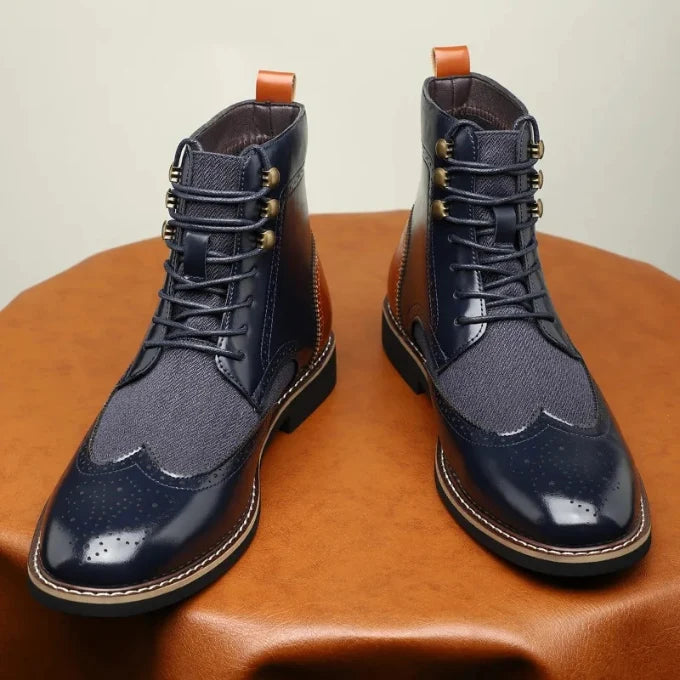 Robert brogue boots, back view