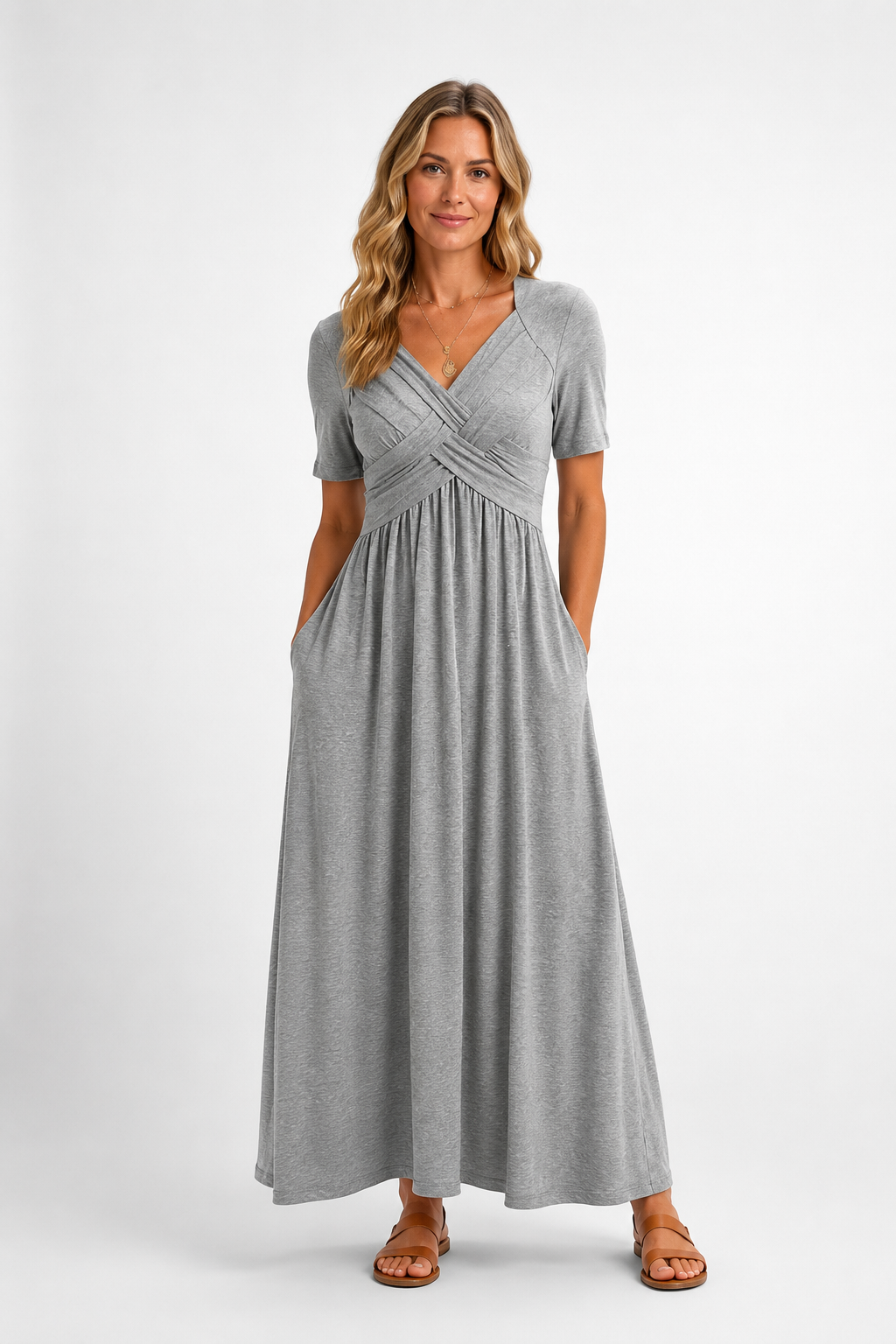 Vera | Womens Dress Midi A Line Flattering 4