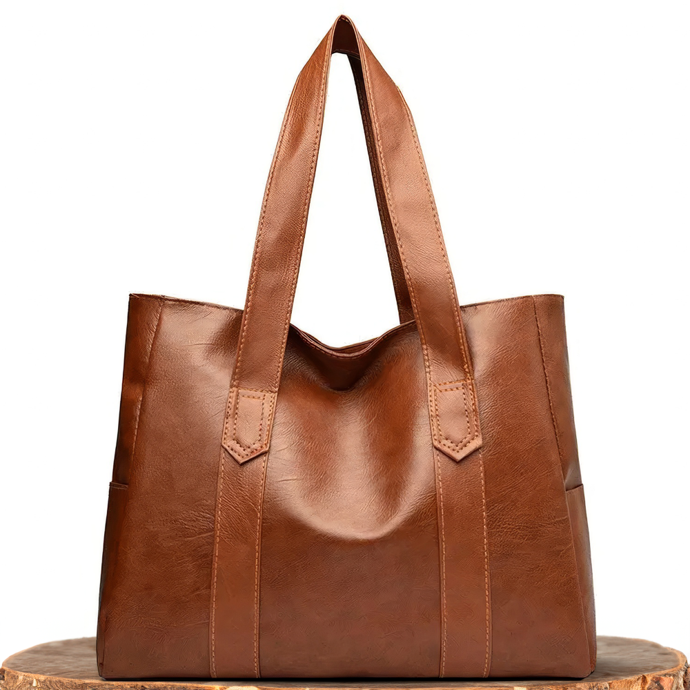 Brown Vintage Silhouette Tote Bag