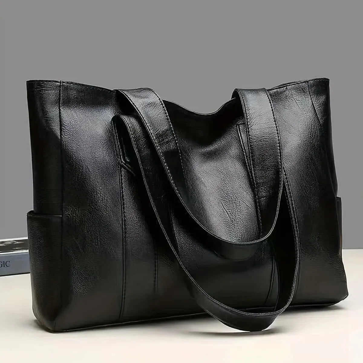 Black Vintage Silhouette Tote Bag