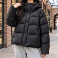 Claire | Women's Duck-Down Quilted Jacket with Adjustable Hood