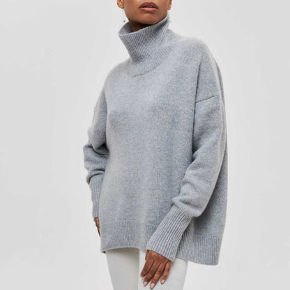 Women's comfortable sweater in gray