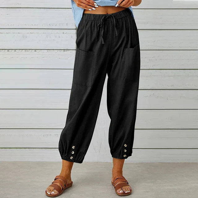 Alana | Relaxed Fit High Waist Pants for Women 0