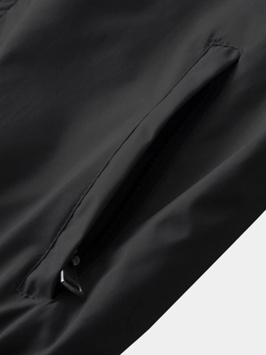 Oversized Button-Front Bomber Jacket with Set-In Pockets – view 4