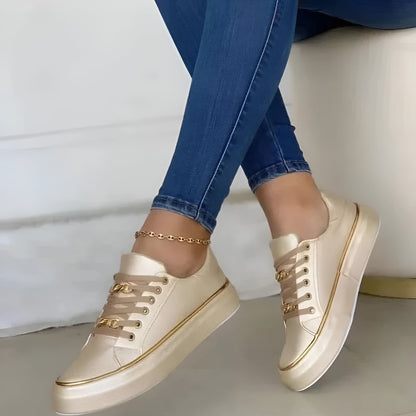 Alex | Sneakers Lace-Up Chic Metallic Accents 4