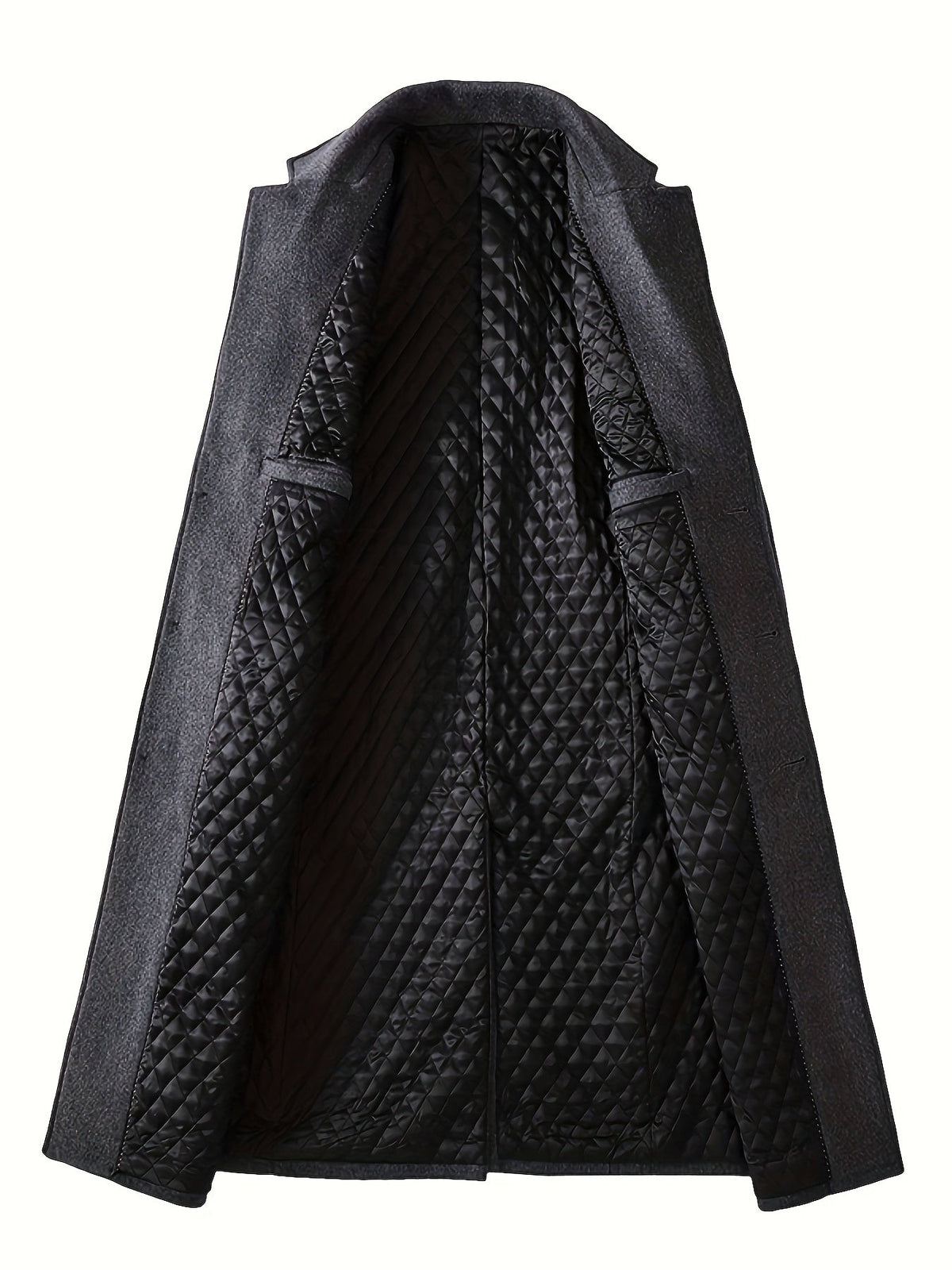 Men's Tailored Long Winter Overcoat – view 3