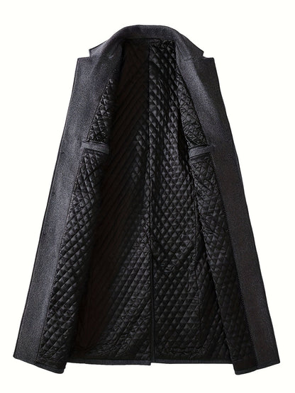 Men's Tailored Long Winter Overcoat – view 3
