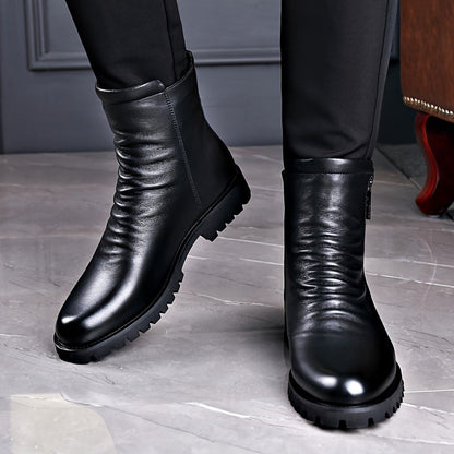 Refined Zip-Side Mid-Calf Boots – view 2