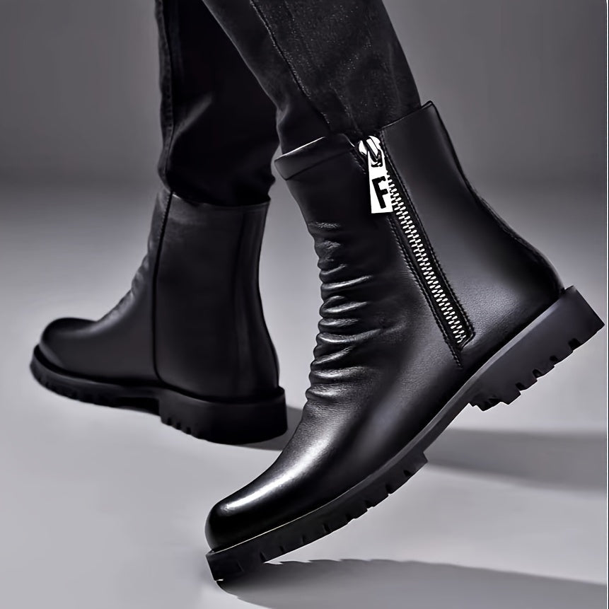 Refined Zip-Side Mid-Calf Boots – view 4