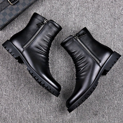 Refined Zip-Side Mid-Calf Boots – view 5