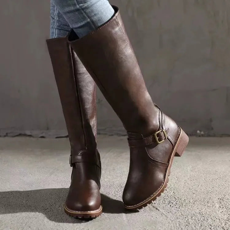 Classic Leather Knee-High Boots – view 2