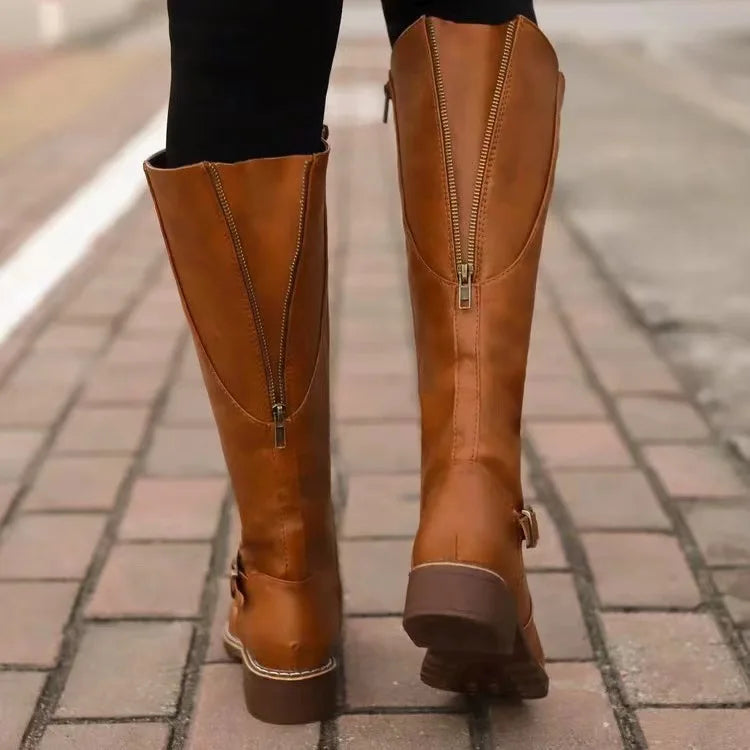 Classic Leather Knee-High Boots – view 4
