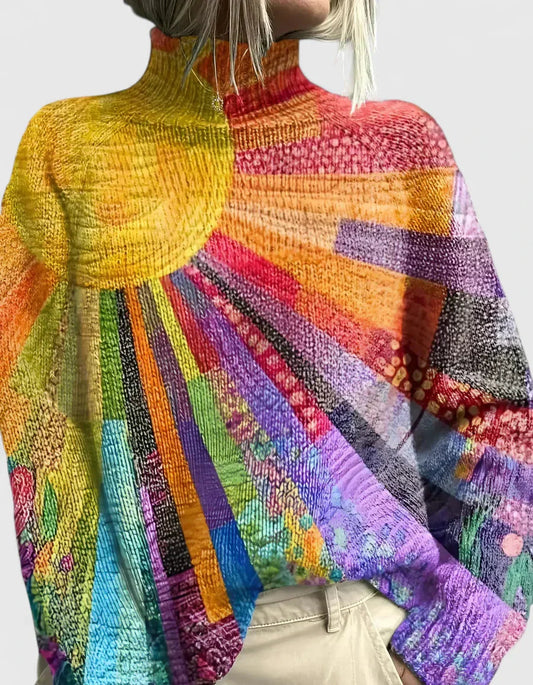 Women's multicolor sweater in multicolor