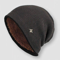 Nora | Textured Faux Fur-Lined Winter Beanie