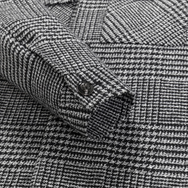 Josiah plaid wool jacket in camel