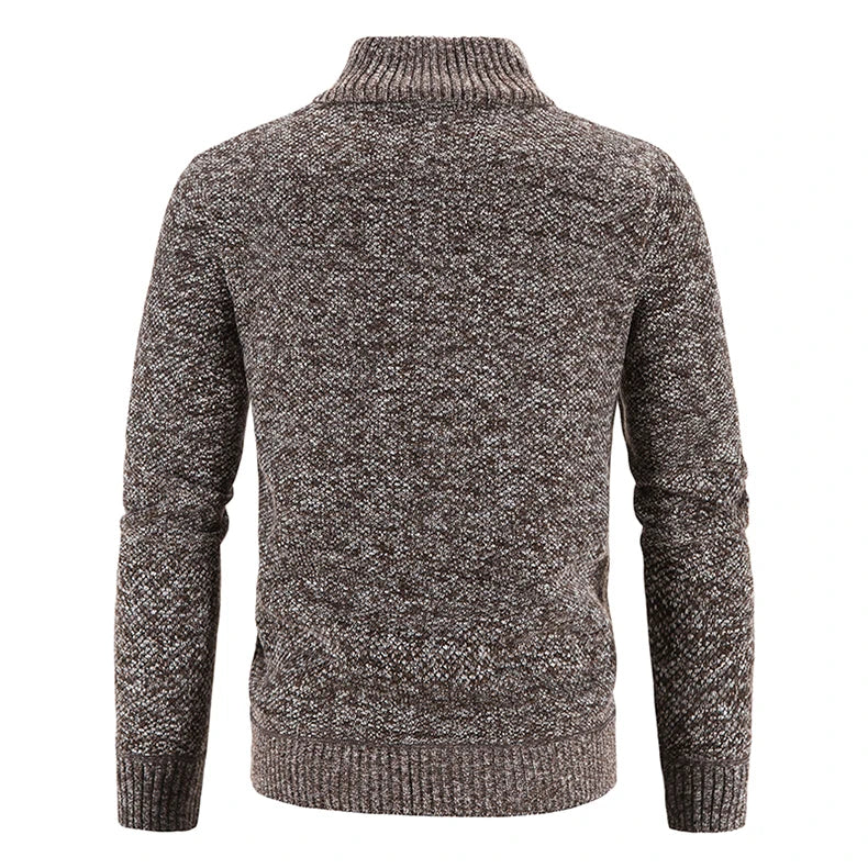 Fleece lined jacket with full zip