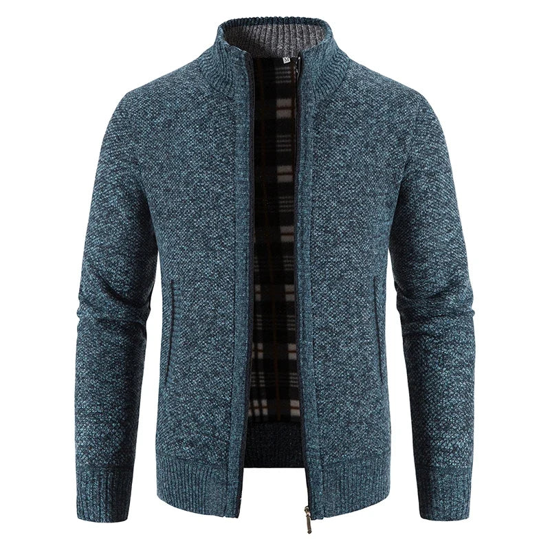Azure fleece lined jacket with full zip