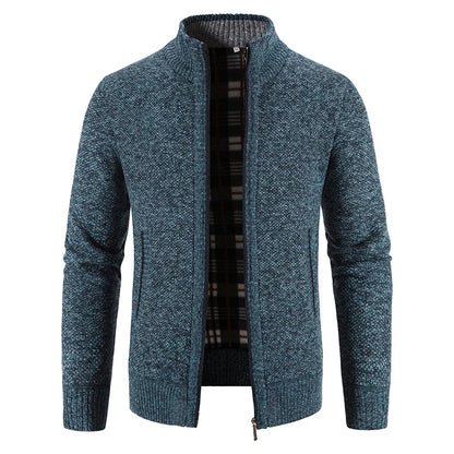 Azure fleece lined jacket with full zip