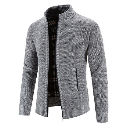 Fleece lined jacket with full zip