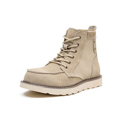 Xavier moc toe boots in beige
