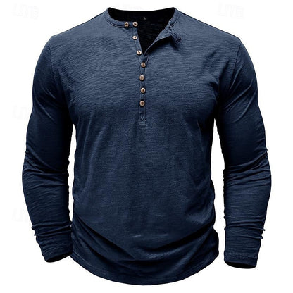 Men's Durable Everyday Henley Shirt – view 3