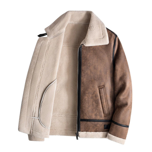 Kai Nordic shearling jacket, front view