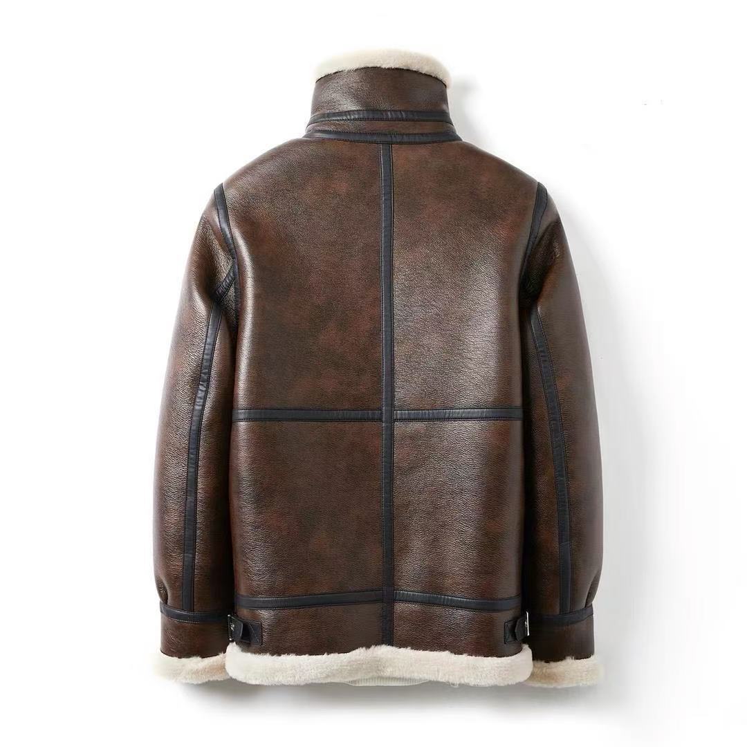 Bryson aviator jacket worn, lifestyle shot