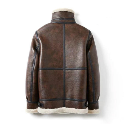 Bryson aviator jacket worn, lifestyle shot