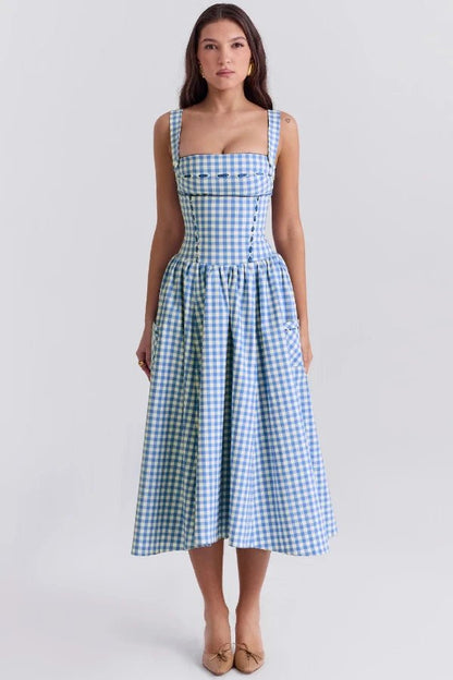 Ava | White Maxi Dress Pleated Elegant Style 1