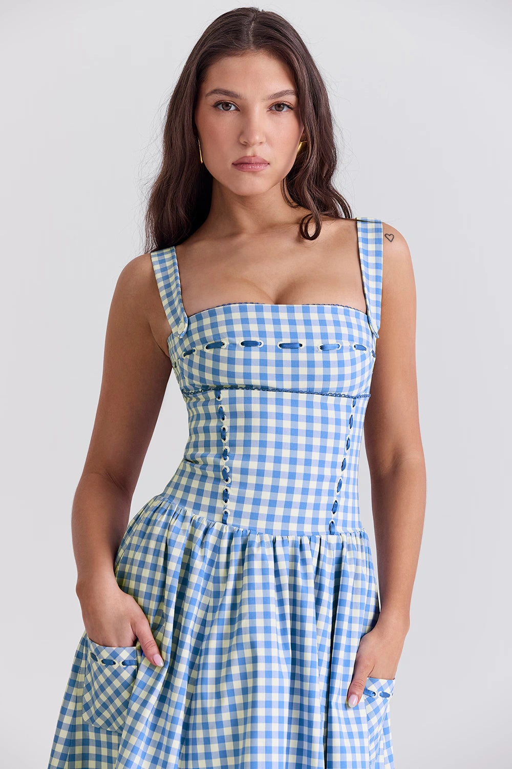 Ava | White Maxi Dress Pleated Elegant Style 5